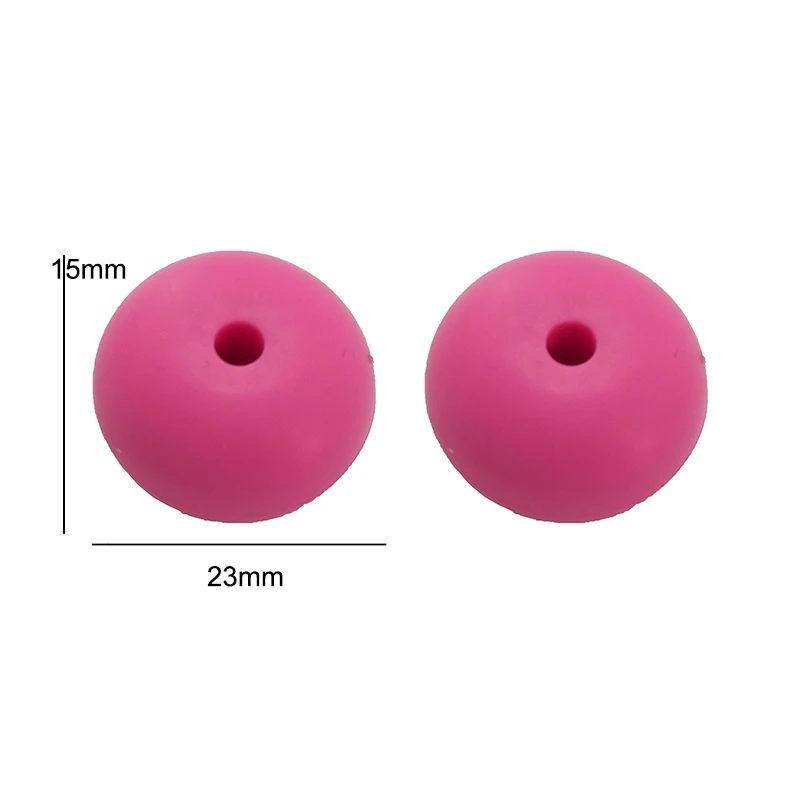 Chenkai 10PCS BPA Free 23*15MM Silicone Abacus Beads Teething Sensory Pacifier For DIY Infant Nursing Necklace Jewelry Gifts