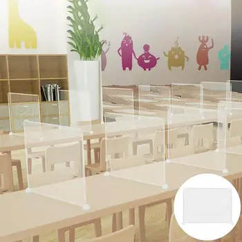 

Anti-Spray Isolating Board School Office Classroom Desktop Table Clear Anti Droplet Partition Screen Divider Board Panel Privacy