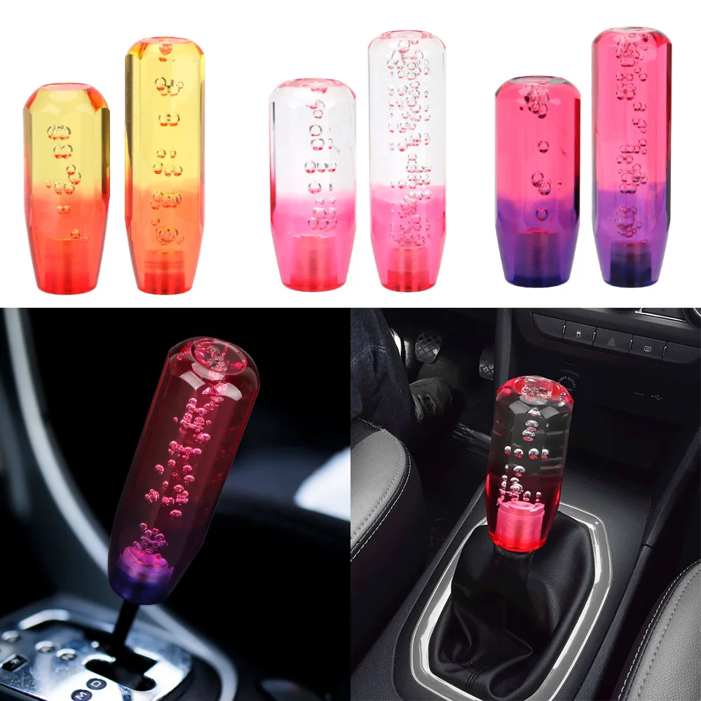 10/15CM Transparent Gear Knob Stick Transmission Shifter Manual Bubble Crystal Car Shift Universal Car-styling | Автомобили и