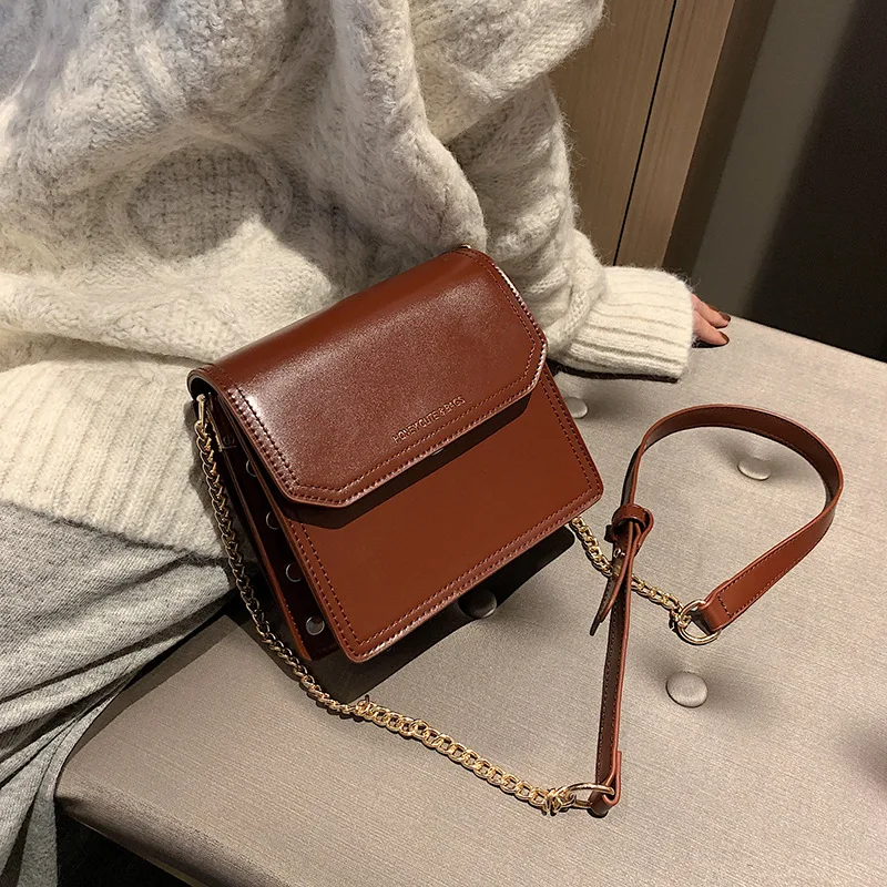 

Small Bag 2019 New Style Fashion Autumn & Winter Versitile Fashion Western Style INS Retro Online Celebrity Crossbody Bag WOMEN'