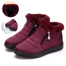 Женские ботинки; зимние ботинки; коллекция года; зимние кроссовки; однотонная плюшевая обувь; Mujer Botas