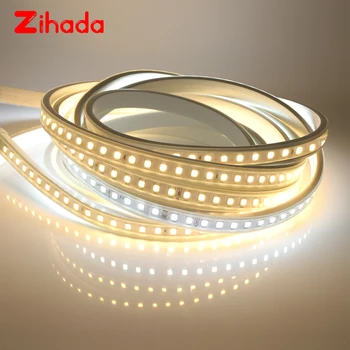

NEW Design 220V AC LED Strip Light Rope SMD 4040 100Leds/m Flexible Led Lights Waterproof High brightness Led Tape with IC Chip