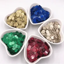 10g/Bag 10mm Glitter Powder Sequins Round Flat Paillettes PVC Sequin DIY Wedding Sewing Nail Art Craft Lentejuelas Accessories