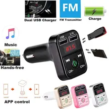 Автомобильный громкой связи беспроводной Bluetooth комплект fm-передатчик lcd Автомобильный MP3-плеер USB зарядное устройство fm-модулятор автомобильные аксессуары