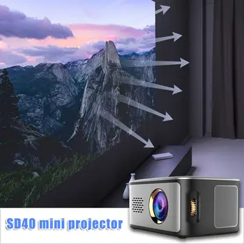 

LED Mini Projector HD 1080P Video Movie Home Theater portable Projector for Cinema Game smart home