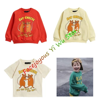 

Generation Send MR 2020 Spring Summer Toddler Girls Tops Baby Boys Short Sleeve Tops Letter Parrot Christmas Girls Shirts 1-8 Y