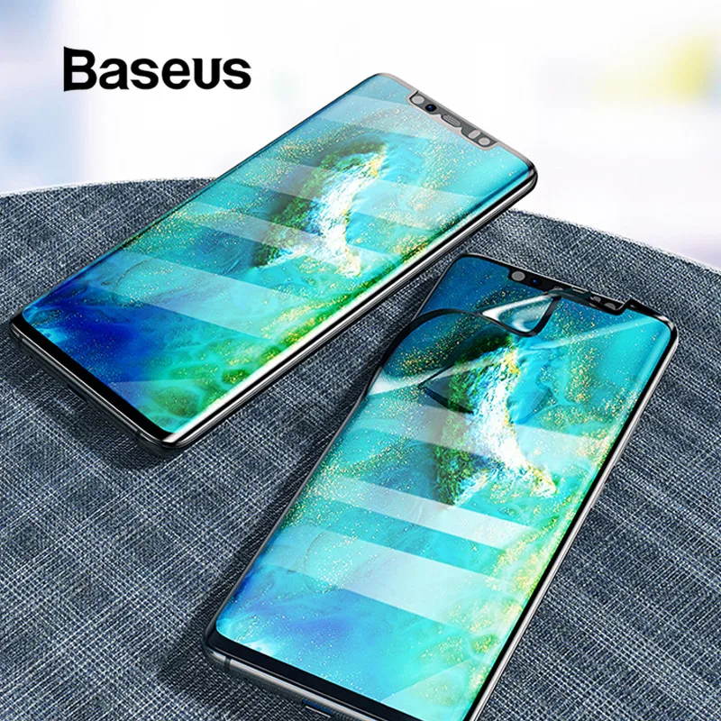 Ультратонкая защитная пленка Baseus 2 шт 0,15 мм для huawei mate 20 Pro с полным покрытием, Взрывозащищенная защитная пленка