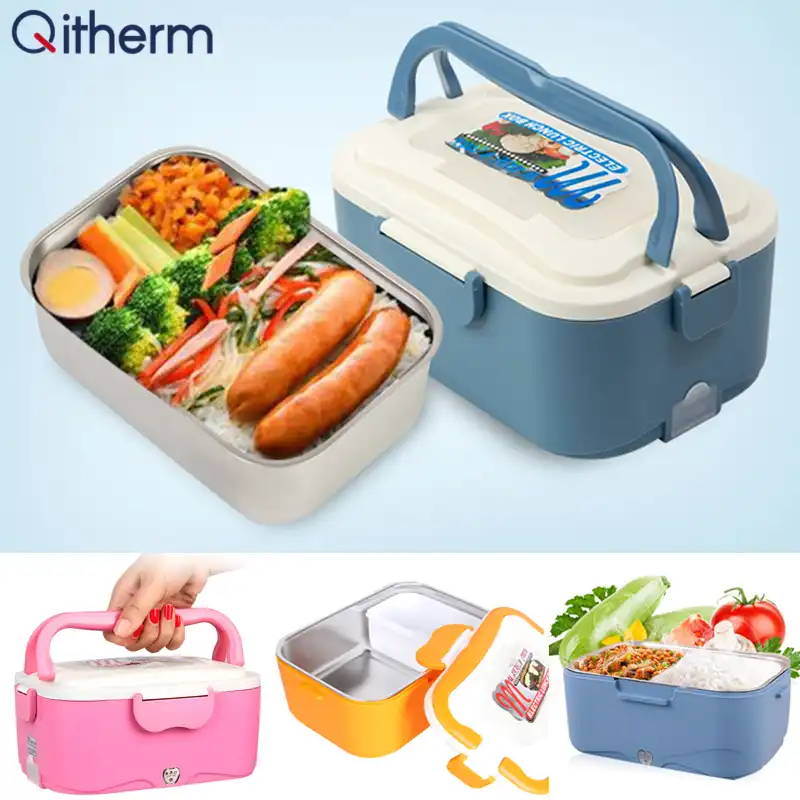 Riscaldatore Portatile per Scaldavivande Lunch Box Elettrico per Auto 1.5L Portatile 12V//24V Blue-12V Contenitore Scaldavivande Bento Lunch Box Elettrico per Riscaldamento Auto