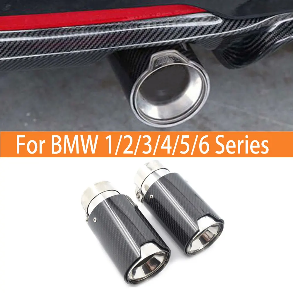 

Car Accessories Stainless Steel Carbon Fiber Muffler For BMW 1/2/3/4/5/6 Series Exhaust Pipes Muffler Tail Pipes