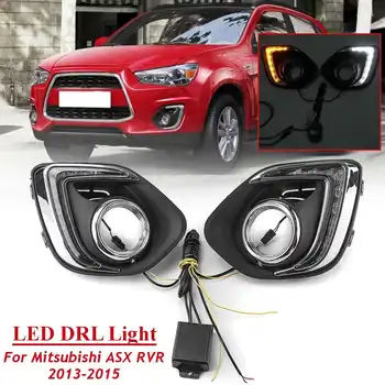 

Pair 12V Front LED DRL for Mitsubishi ASX Outlander Sport 2013 2014 2015 Running Lights Daytime Daylight lamp car-Styling light