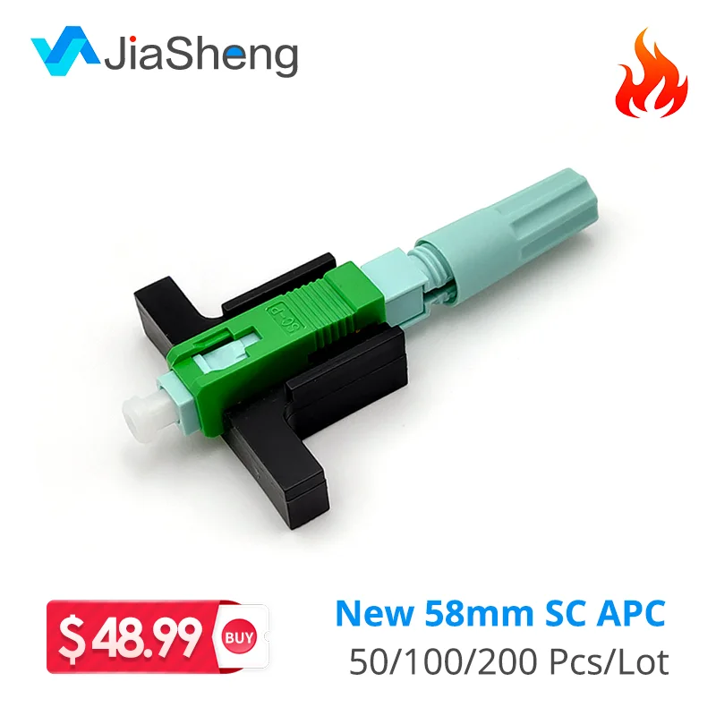 

UNIKIT SC UPC APC Fast Connector Single-Mode Connector FTTH Tool Cold Connector 58mm
