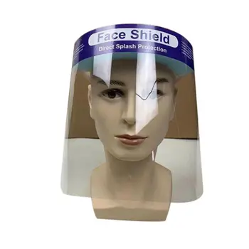 

Multi-Function Protective Caps Transparent Full Face Shield Visor Plastic Anti-fog Protective Accessories Face Cover Mask Shield