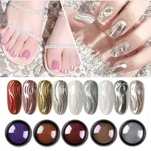 Лак для ногтей, блестящий порошок, яркий металлический эффект, смешанный акриловый цветной порошок, лак для ногтей, для использования с маникюрным гелем, акриловый лак для ногтей