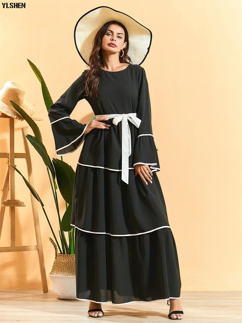 Abaya Dubai Turkey Muslim Hijab Dress Kaftan Caftan Marocain Islamic Clothing For Women Ramadan Dresses Islam Robe Musulman 08