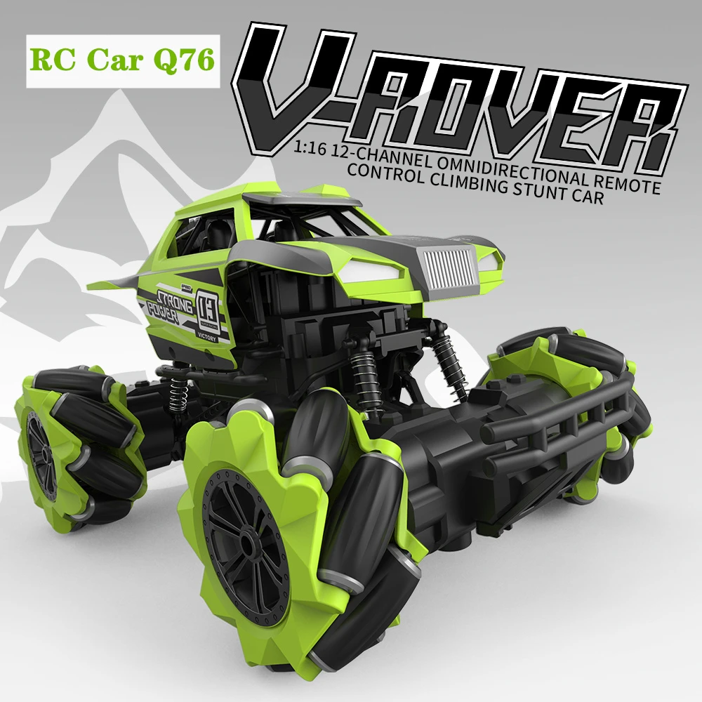 

RC Car Q76 4WD Electric All-Dound Driving Wireless Remote Control Car Stunt Drift Auto Display Dancing Music Car With LED Light
