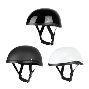

Motorcycle Cap Helmet Vintage Half Face Helmets Retro Safety Hat Head Protector 2020 New