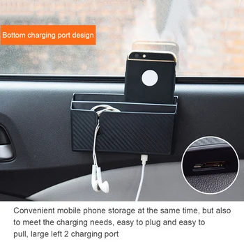 

Multifunction Storage Box Auto Car Collecting Boxes Organizer for Gadget Cards Mobile Phone Sticky box Interior Accessories