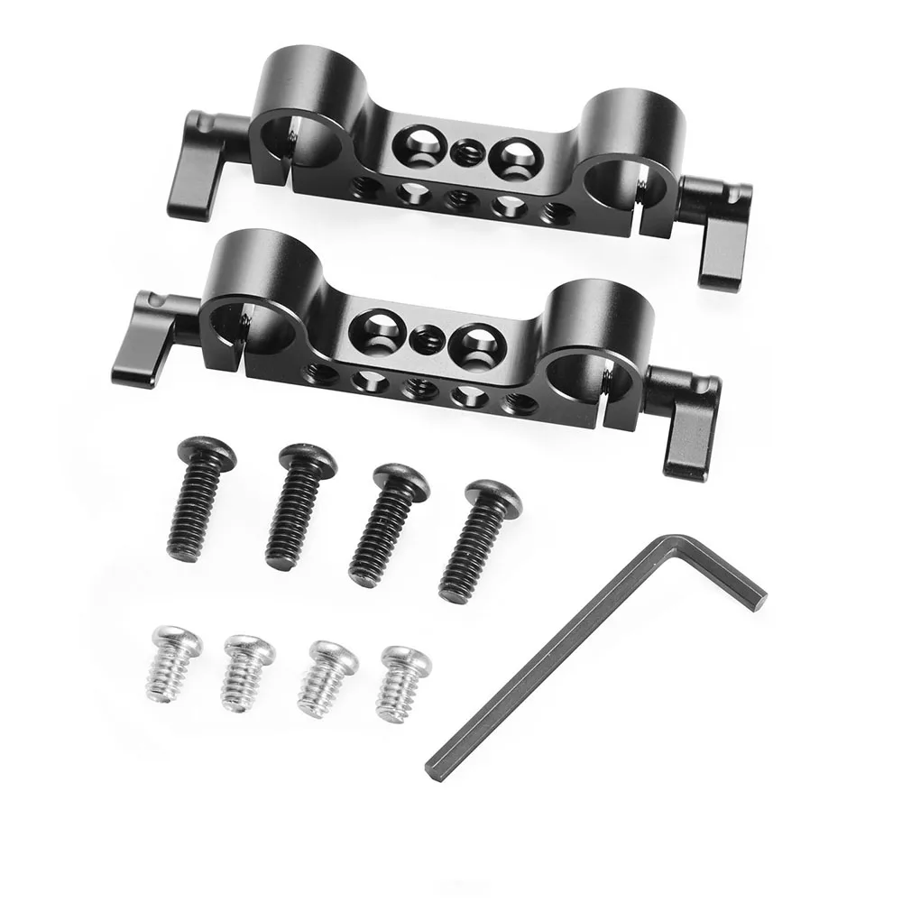 Baratos Abrazadera de barra de bloqueo de carril de 15mm de peso ligero de SmallRig con rosca de 1 4 \