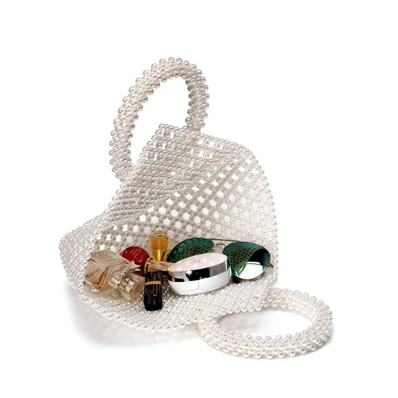 Sekusa бисером женские сумки Свадебные вечерние сумки бисером жемчужное ведро винтажный Модный кошелек клатч