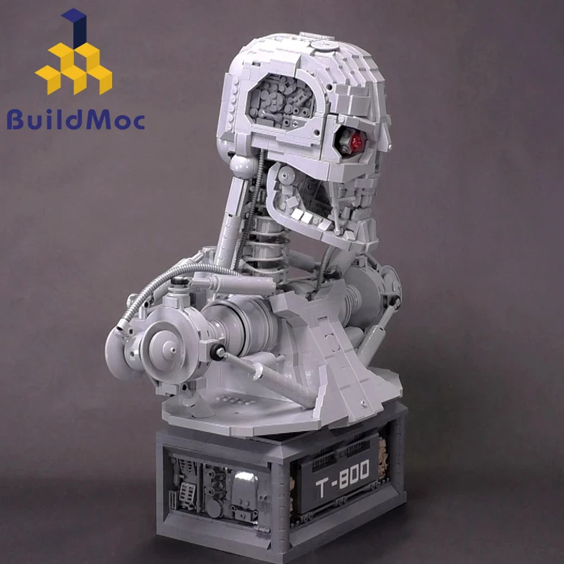 BuildMOC Terminator T 800 бюст 20570 набор блоков статуя модели строительные блоки детские