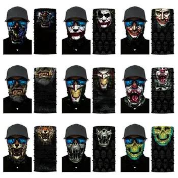 

Stylish Skull Cycling Scarf Windproof Bandana Scarf Outdoor Hiking Motorcycle Riding Face Cover Neck Head Protector Scarf