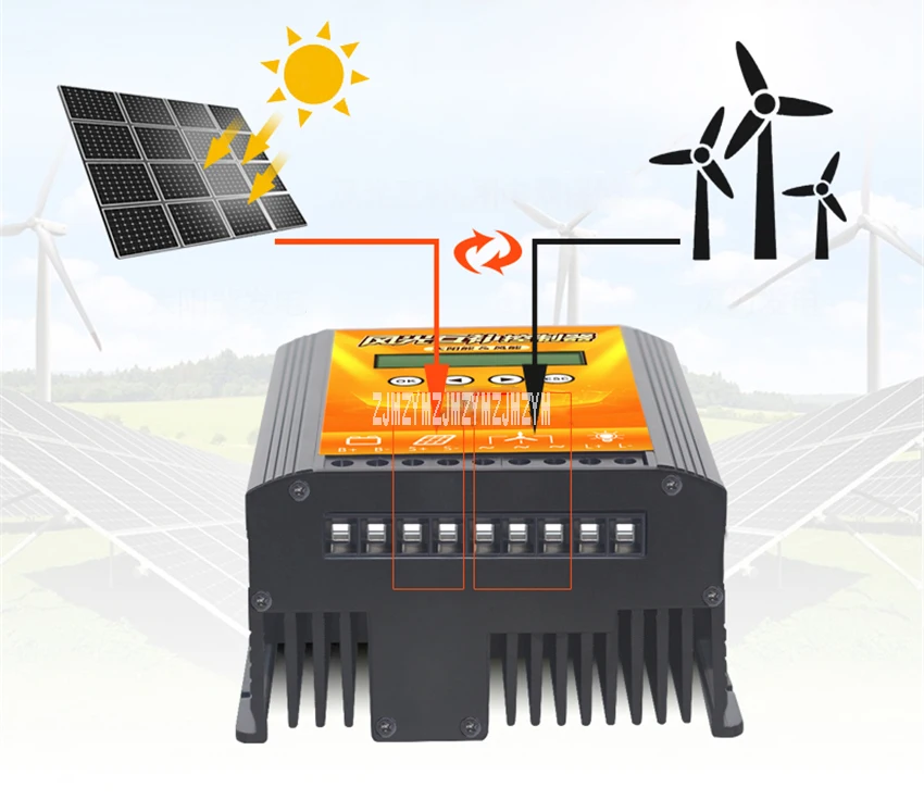 12V24V500W MPPT бытовой ветер и Солнечный контроллер ветряной генератор ветер/солнечный гибридный контроллер зарядки