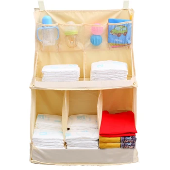 

Baby Waterproof Bed Hanging Bags Multiple Pocket Designs Cradle Bag Large Capacity Stacker Storage Multi-Function Organization