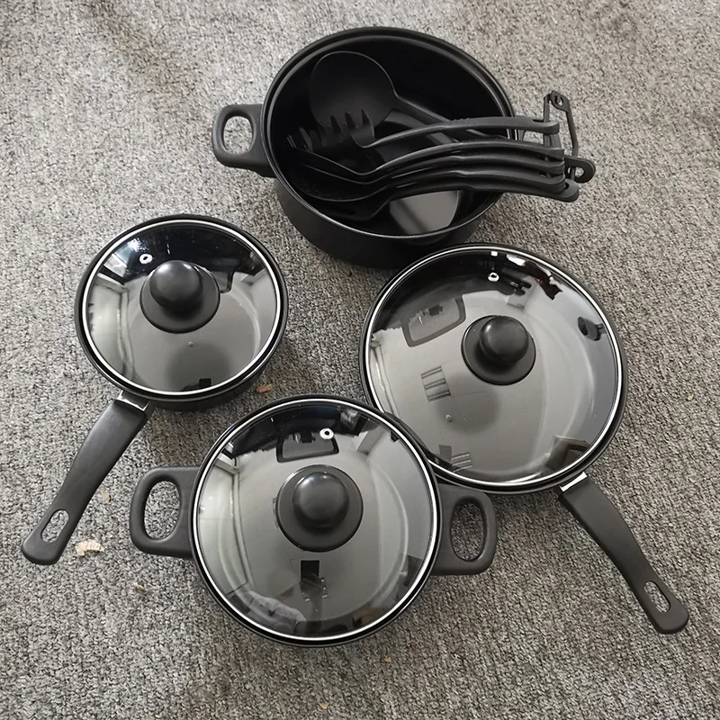 13Pcs Non Stick Granite Cookware Pots and Pans Cooking Kitchen Set