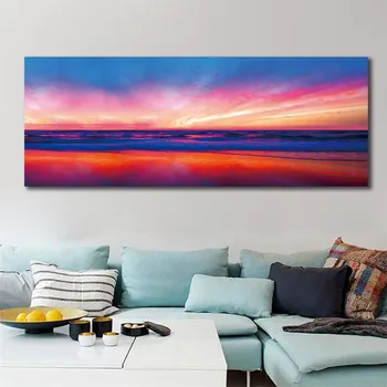 

Landscape Sunsets Natural Oil Painting on Canvas Posters and Prints Cuadros Wall Art Pictures For Living Room Bedroom