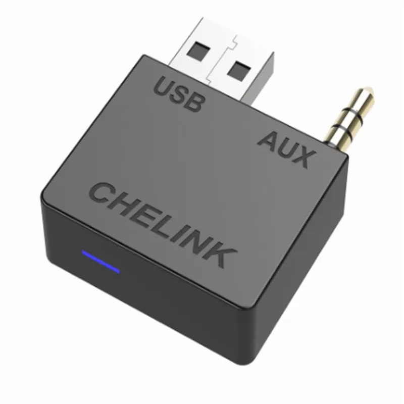 CHELINK AUX Bluetooth 4,0 USB адаптер кабель громкой связи Авто Bluetooth передатчик приемник подходит для hyundai Kia Sedon Sorento - Цвет: Черный