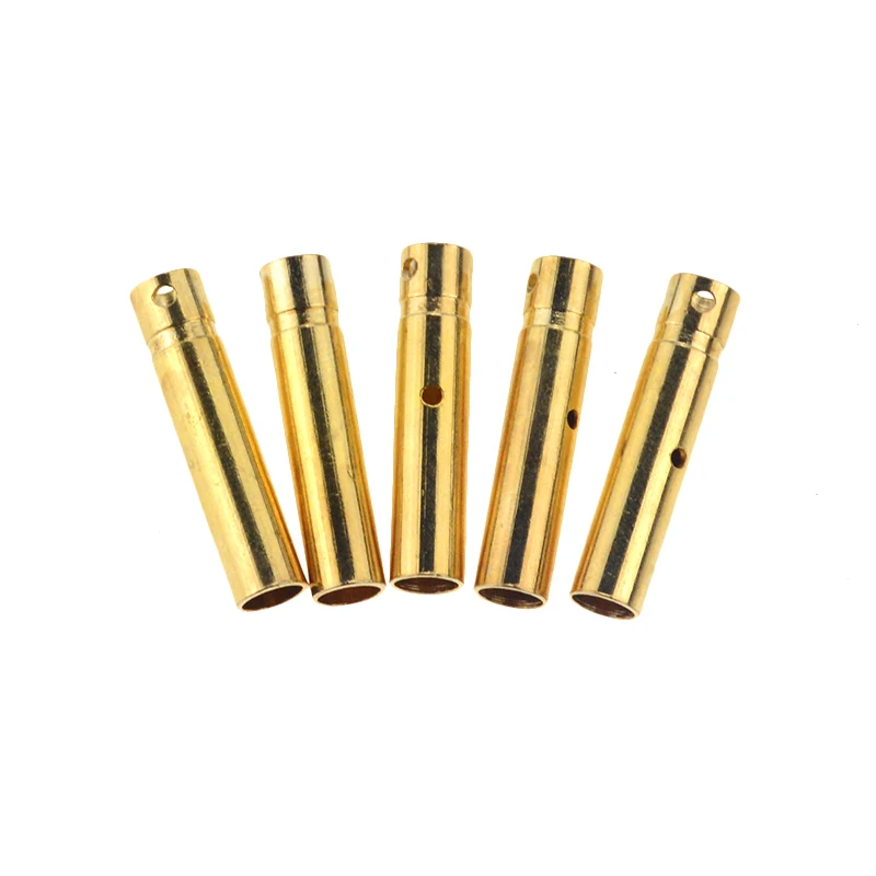 Coax Connector Power Cable Plug Phone Charger Plug Power Plug Adapter 10Pair 4mm RC Battery Gold-plated Bullet Banana Plug Male Female Bullet Banana Connector