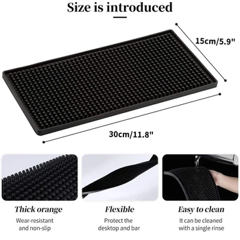 Black PVC Tableware Mat 2