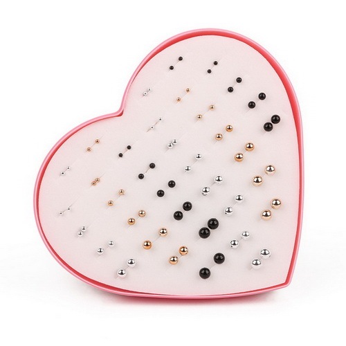Multi-style Colorful Animal Heart Star Moon Geometric Crystal plastic Stud Earring Set For Women Girls Jewelry Gifts