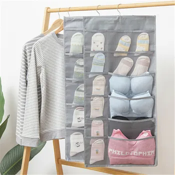 

Multifunction Clothing Storage Bag Oxford cloth Hanging Bag Socks Bra Underwear Rack Hanger Storage Bags Organizer Y6Y085C3