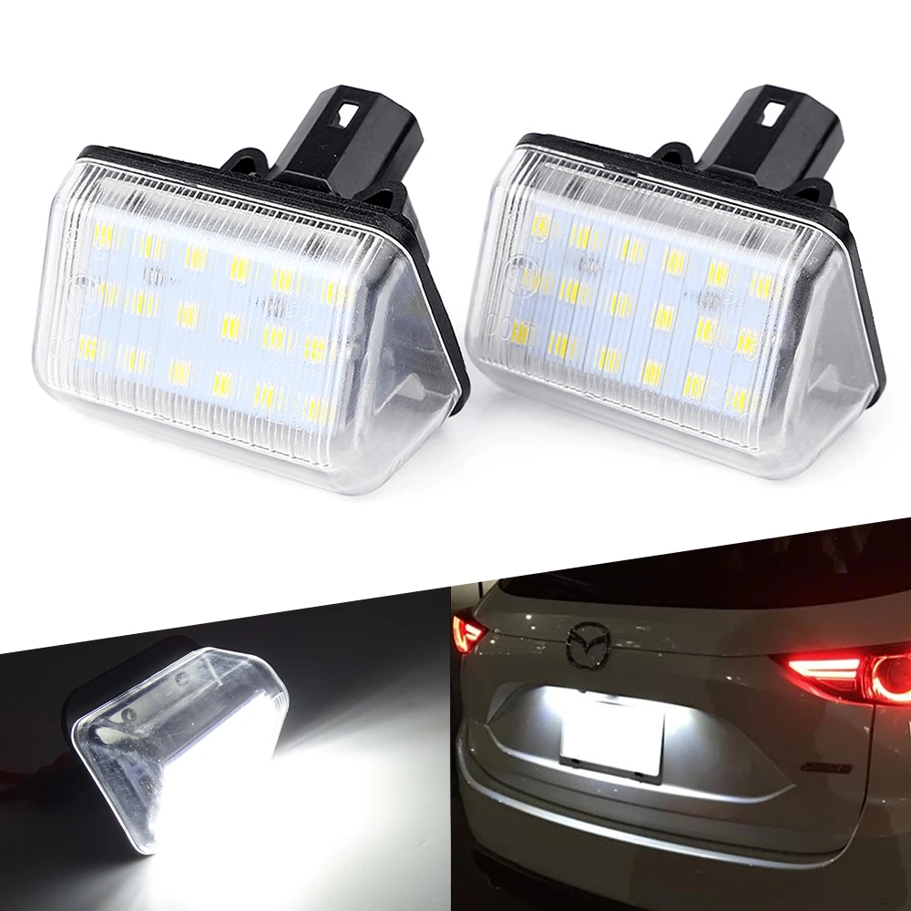2x LED LICENSE NUMBER PLATE LIGHT MAZDA CX-5 KE 1ST GEN CANBUS