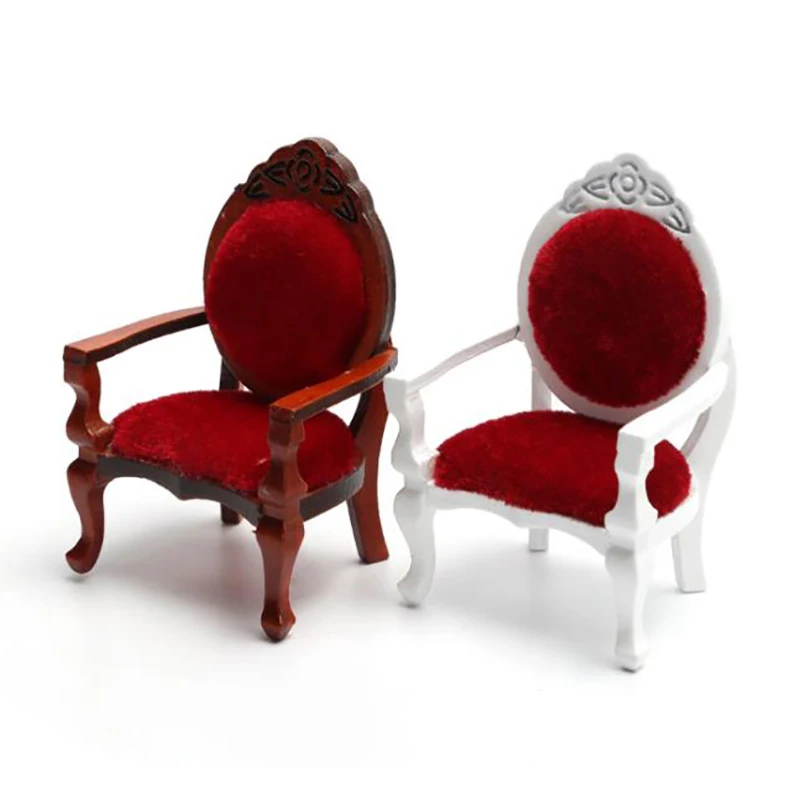 1Pcs 1/12 Dollhouse Mini Sofa Stool Chair Pillow Furniture Model For Decor | Игрушки и хобби