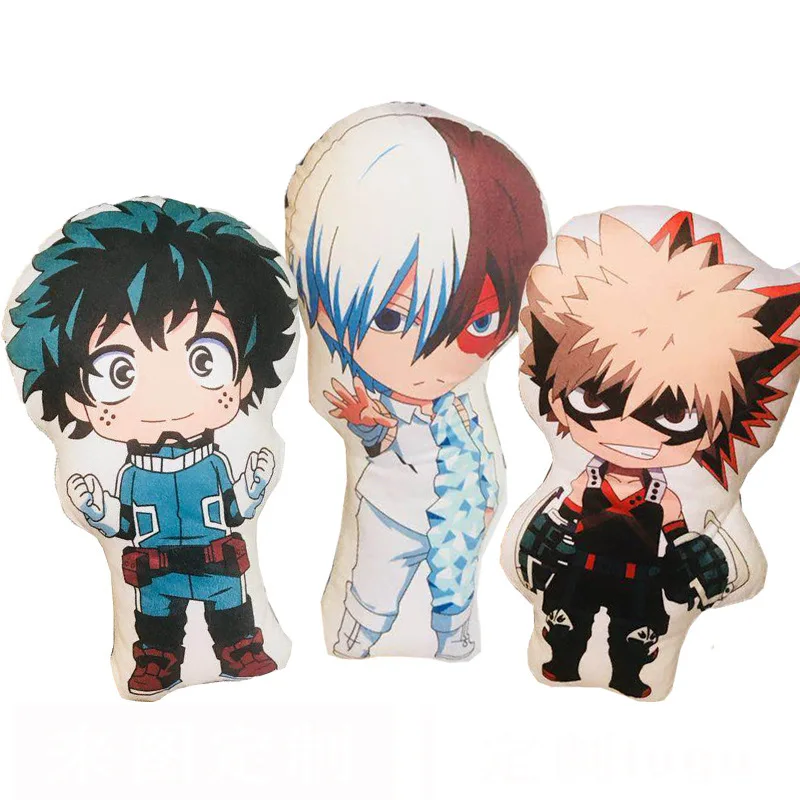Большая плюшевая игрушка аниме My Hero Academia Bakugou Katsuki Todoroki Shoto Midoriya Izuku мягкая кукла