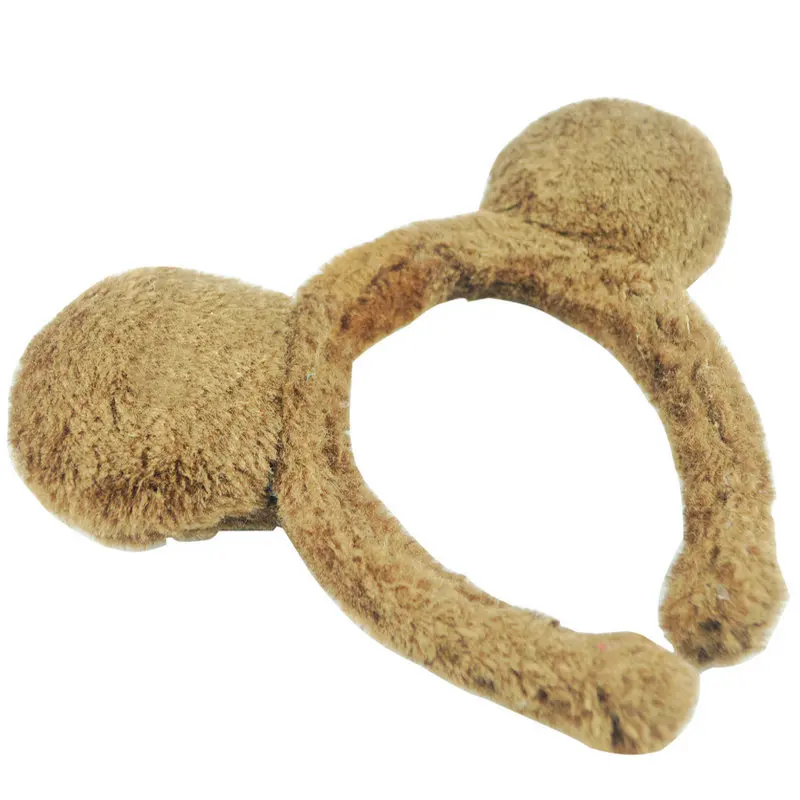 Halloween Makeup Ball Carnival Party Bar Party Dressing up Animal Headdress New Style Brown Bear Ear Hair Bands Batch