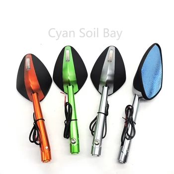 

3 color CNC Aluminum Motorcycle Rearview Mirrors Rear View Side Mirror Universal Mirrors Motorbike Scooter Side Mirrors