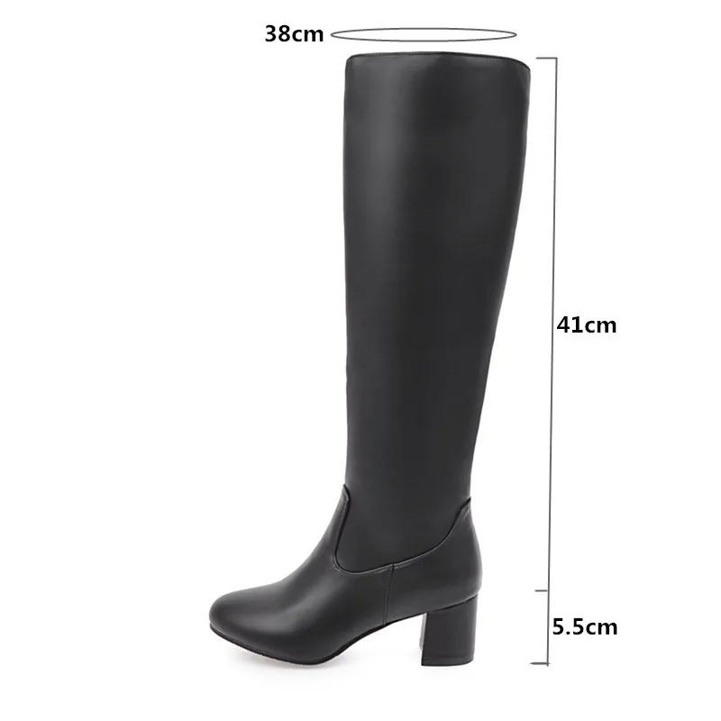 YMECHIC/; осенне-зимние сапоги на высоком каблуке; цвет белый, черный; женская обувь; высокие рыцарские сапоги до колена для езды; женская обувь размера плюс
