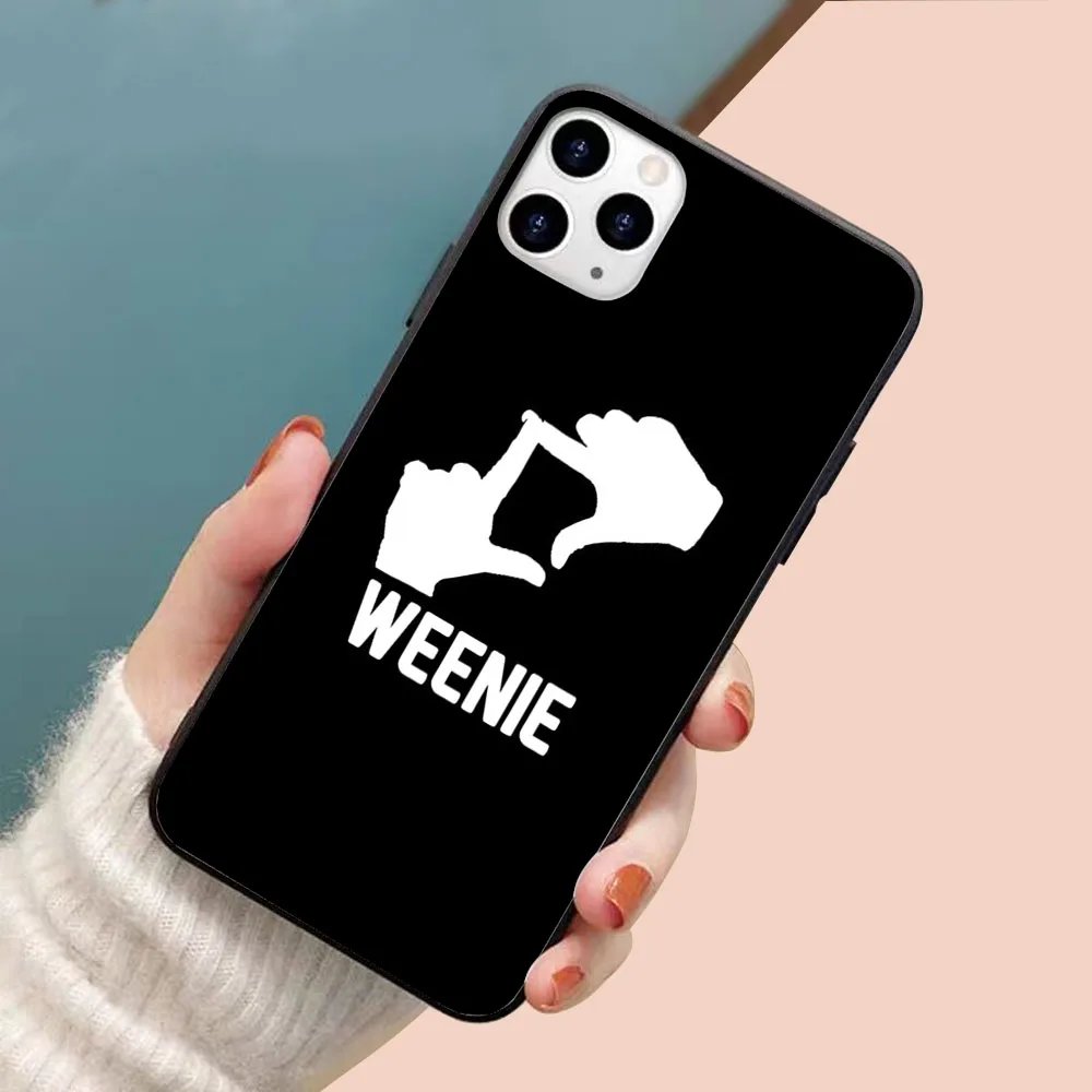 

L7 Weenie! soft TPU border phone case for iphone 11PRO MAX 11 X XS XR XSMAX 6 plus 7 7plus 8 8plus cover