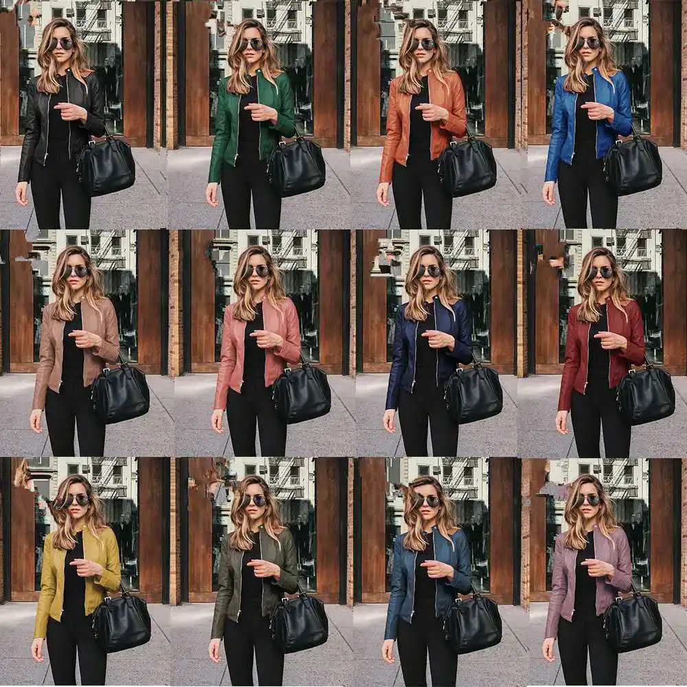 eba爆発新しいweishヨーロッパと米国のホット秋と冬のファッションスーツ小コート女性服 レザー スエード Aliexpress