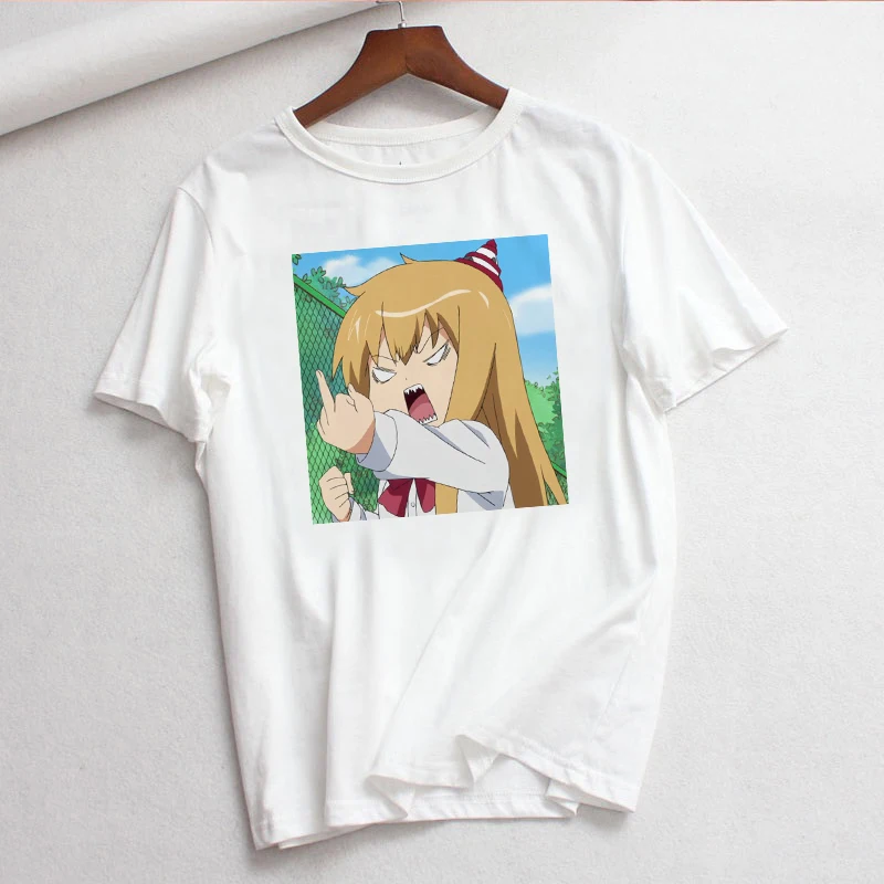 Japanese new casual fashion plus size O-neck short sleeve female cartoon Harajuku tops tees funny cute Ulzzang T-shirt