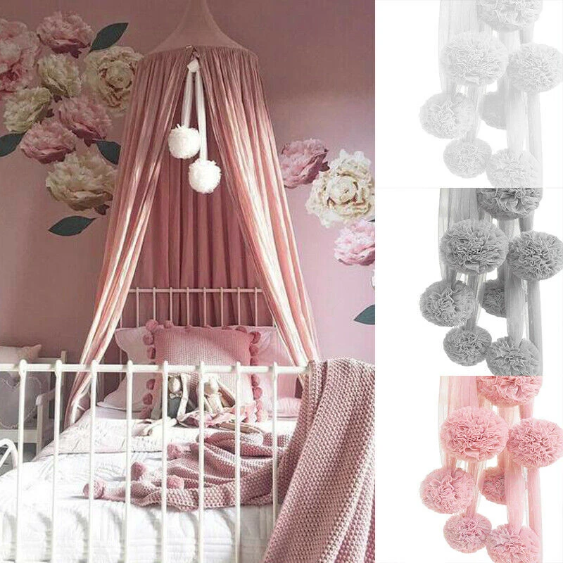 1Pcs Yarn Ornament Decoration Garland for Wedding or Party Children Room Mosquito Net Crib Net Accessories Room Decor Home Decor