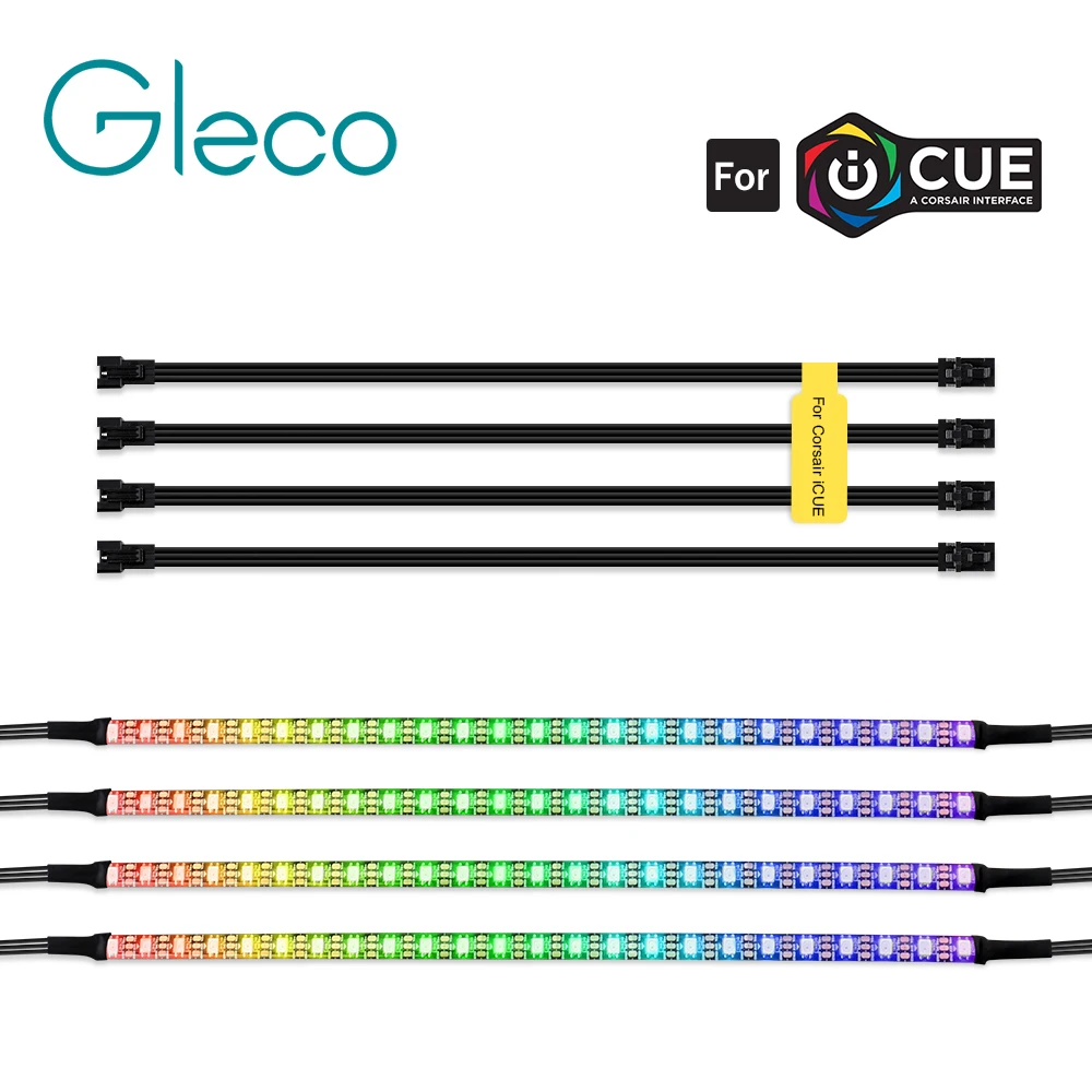 RGB Led индивидуально адресуемый ленточный светильник WS2812B IP65 для 3pin 5V ADD_Header Corsair iCUE