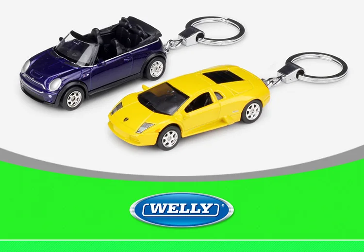 WELLY Welly 1: 60 Lamborghini летучая мышь Модель Mini Cooper СПЛАВ модель автомобиля брелок