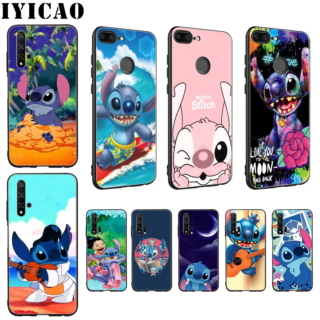 IYICAO милый мультфильм эластичный мягкий силиконовый чехол для huawei Honor view 20 9X Pro 10 9 8