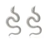 Europe Jewelry Personality Distorted Snake Geometric Female Exaggerated Embossed Stud Earrings ► Photo 3/6