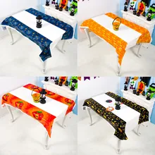 Водонепроницаемая скатерть Хэллоуин паук круглая веб-скатерть Топпер покрывает камин Настольный праздничный Декор ПВХ материал водонепроницаемый