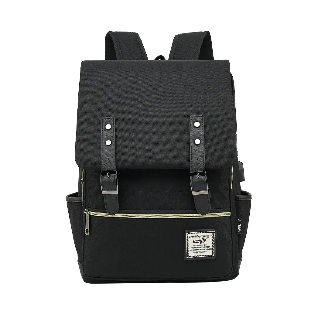 OCARDIAN, модный винтажный рюкзак для ноутбука, женские брезентовые повседневные сумки, USB Ретро Школьные сумки для подростков, рюкзак, Студенческая сумка Jul27